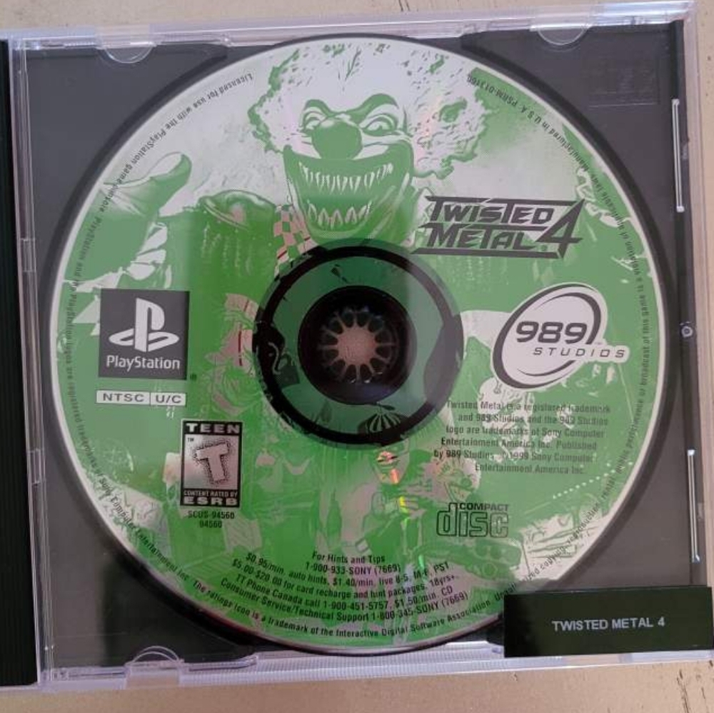 Twisted Metal 4 for PS1